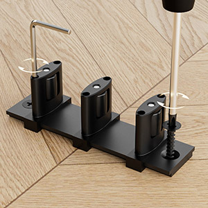adjustable closet door floor guide floor mount