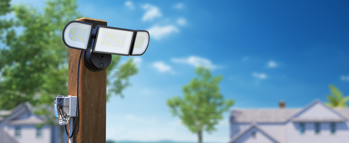 eave mount security lights