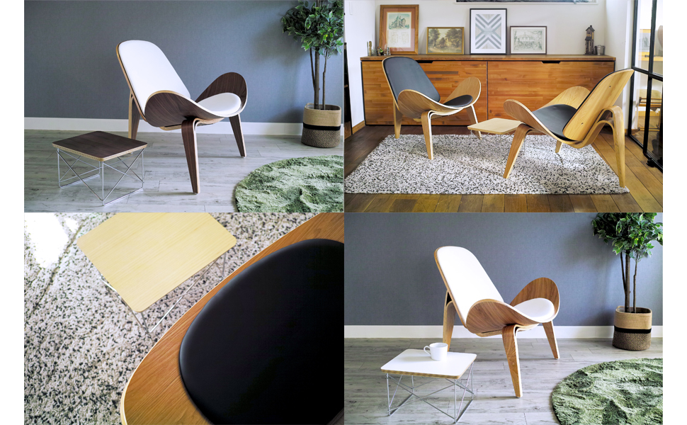 Amazon｜North Orange ローテーブル チェア 2点 イームズ アイアン