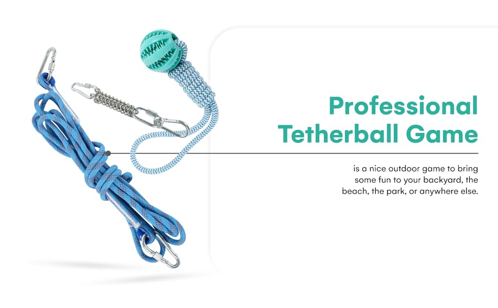 Pet Supplies Black Rhino Tetherball set for Dogs Heavy Duty Outdoor