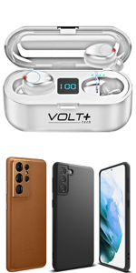 White Samsung Earbuds and Case