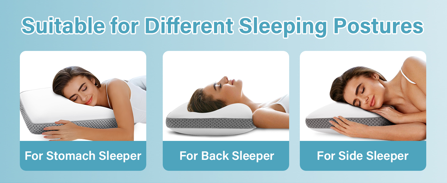 Memory Foam Bed Pillow for Pressure Relief