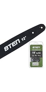 Amazon.com: 8TEN Full Chisel Chainsaw Chain 12 Inch .050 3/8