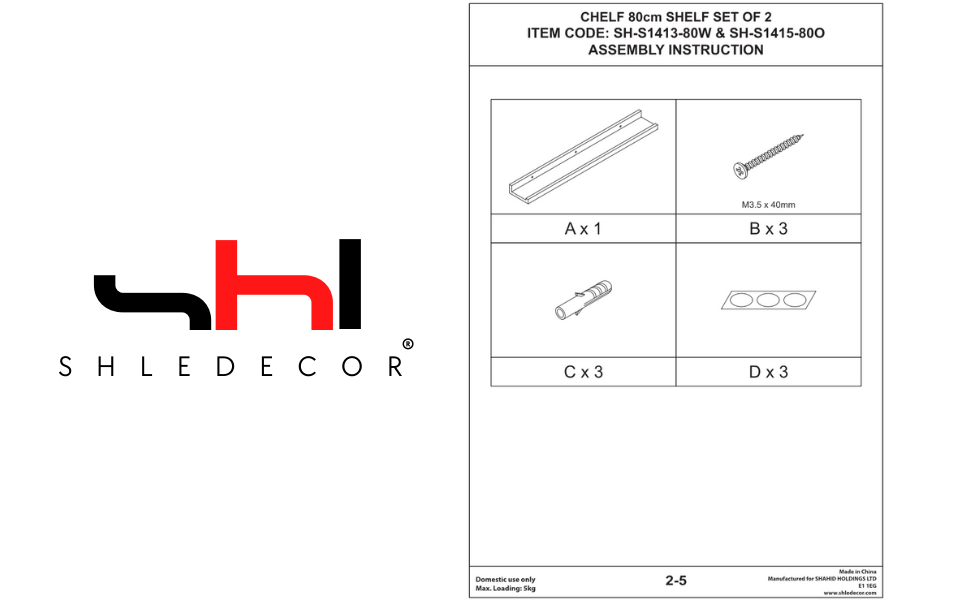 Shelf, Oak Shelf, Wall Shelf, Square Cube Oak Shelf