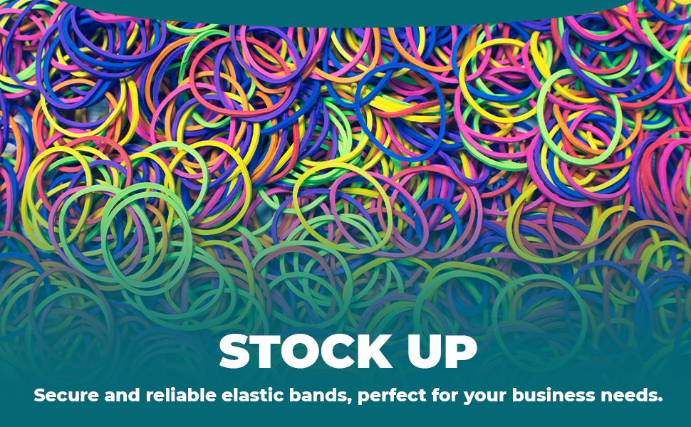 Mantraraj 250pk Strong Elastic Rubber Bands Assorted Coloured All