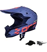 shamofeng Adult Dirt Bike Helmet Motorcycle Racing Street Bike Off-Road Mountain Bike BMX MX ATV ...