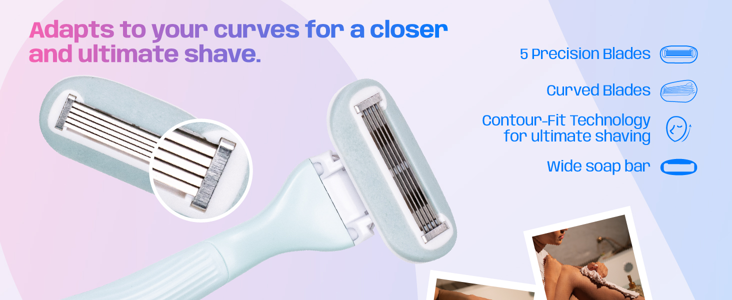 Pink body razor smooth shaving for girls full body shave women pink rajar