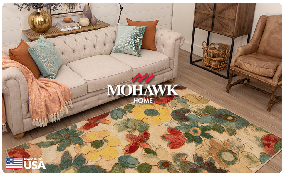 Mohawk Home Aurora Wildflower Light Multicolor Floral
