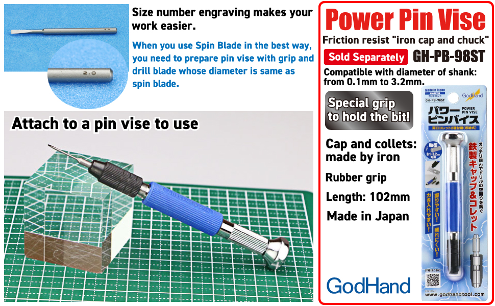 GodHand Spin Blade GH-SB-1-3 For Plastic Models : Amazon.ca