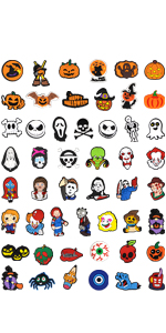 Horror Halloween Charms for Clog Shoe Decoration