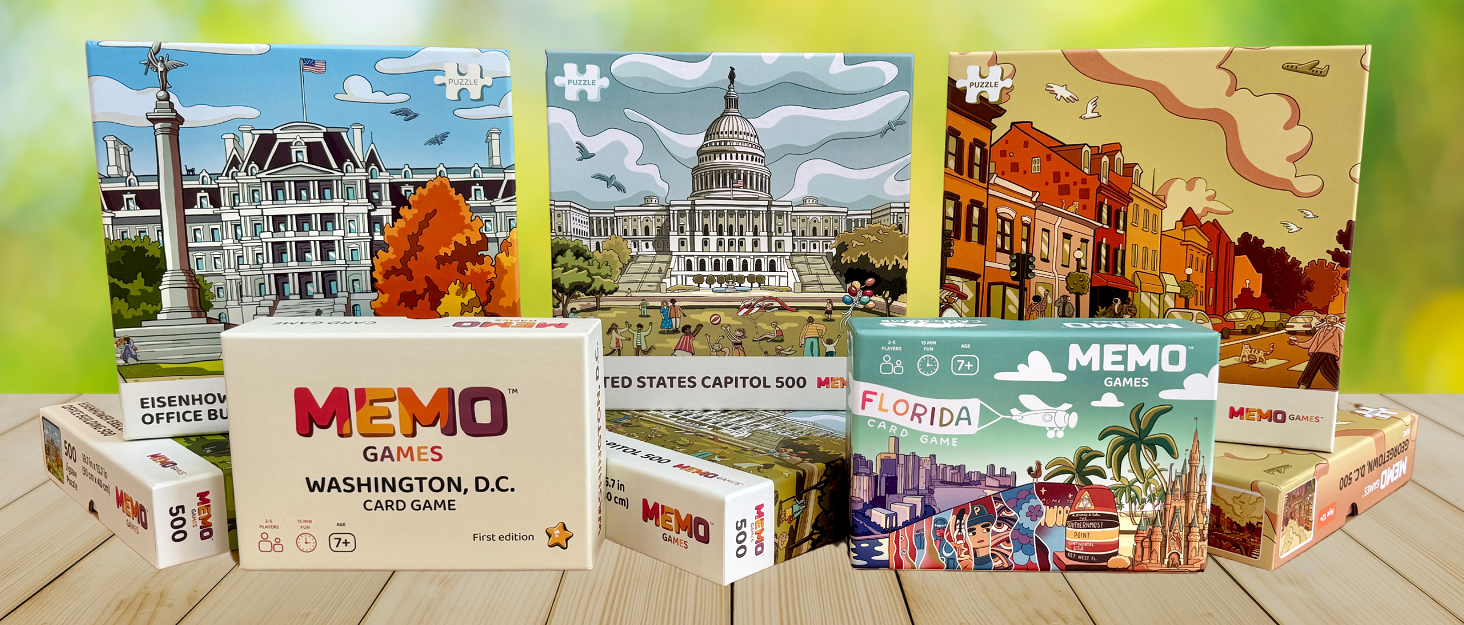 MEMO GAMES Memory Matching Card Game Florida Landmarks