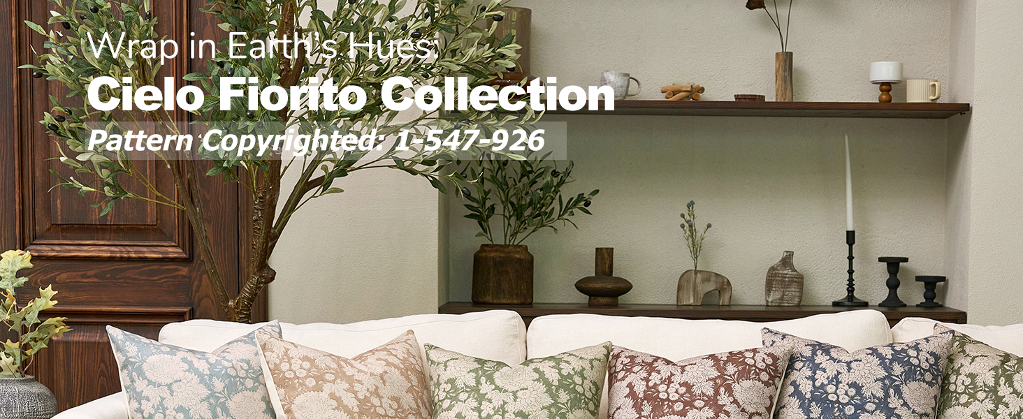 floral pillow covers