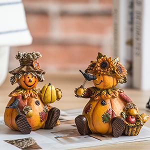 Fall Harvest Statue Pumpkin