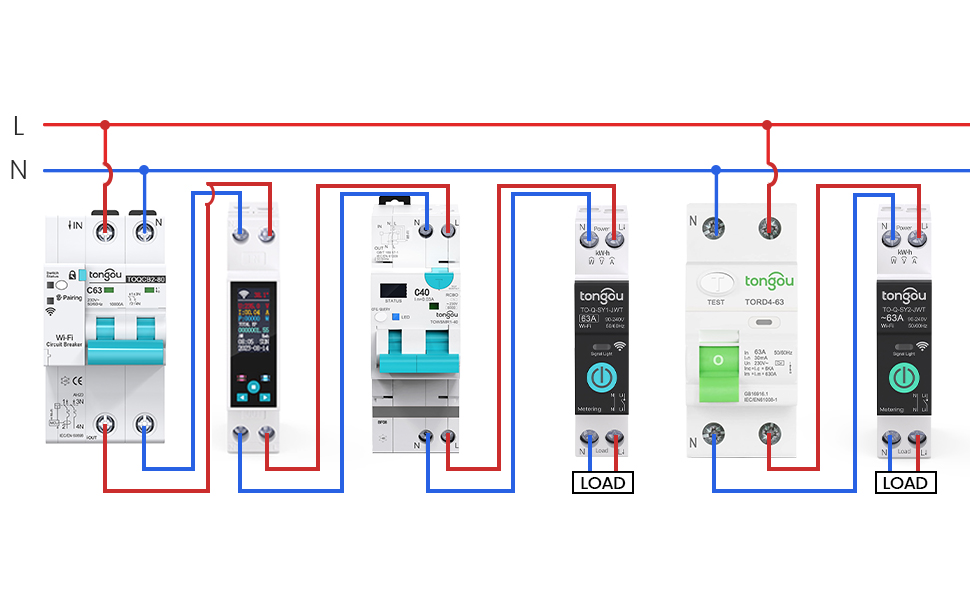 16A Smart WiFi Circuit Breaker with Energy Monitor