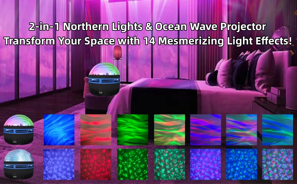 GZSO Aurora Dimension Light, Aurora Borealis Light Projector