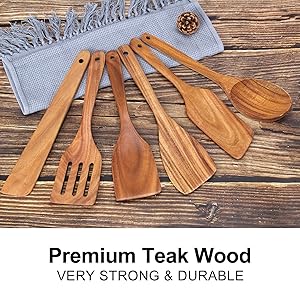 wooden utensil set