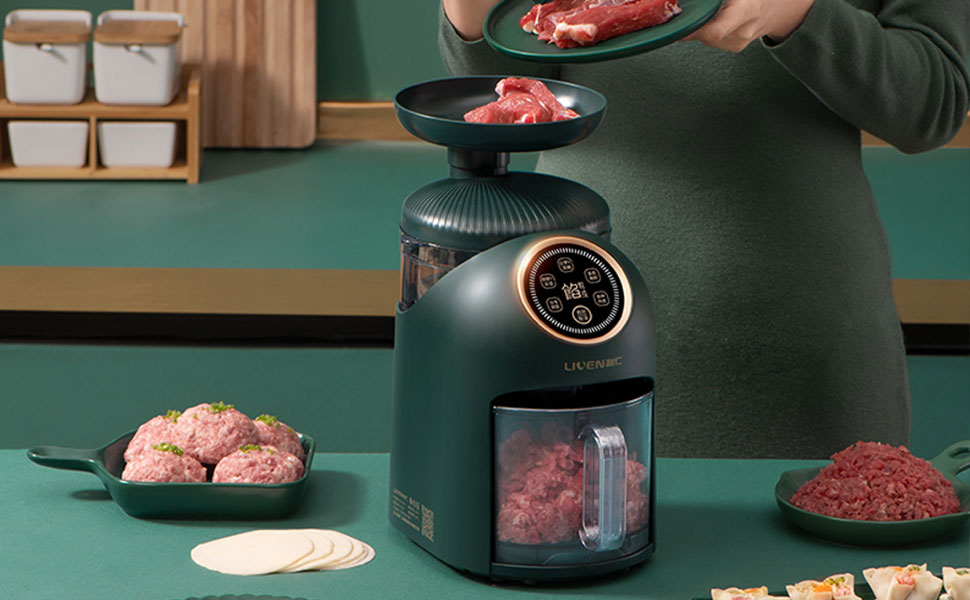LIVEN G69 6cup Electric Food Processor, Meat Grinder