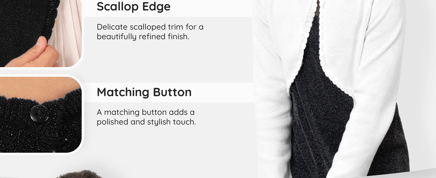 Scallop Edge, Matching Button