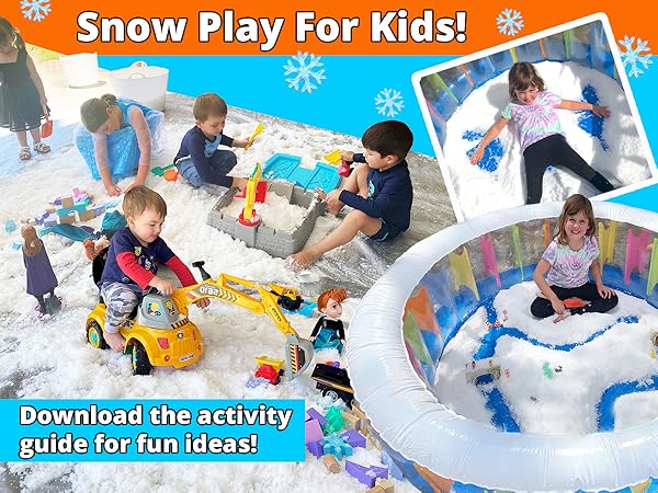 Fake Snow 125g Artificial Instant Play Snow Tactile Sensory Messy