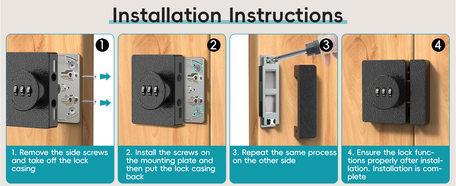 Combination Ring Latch Lock