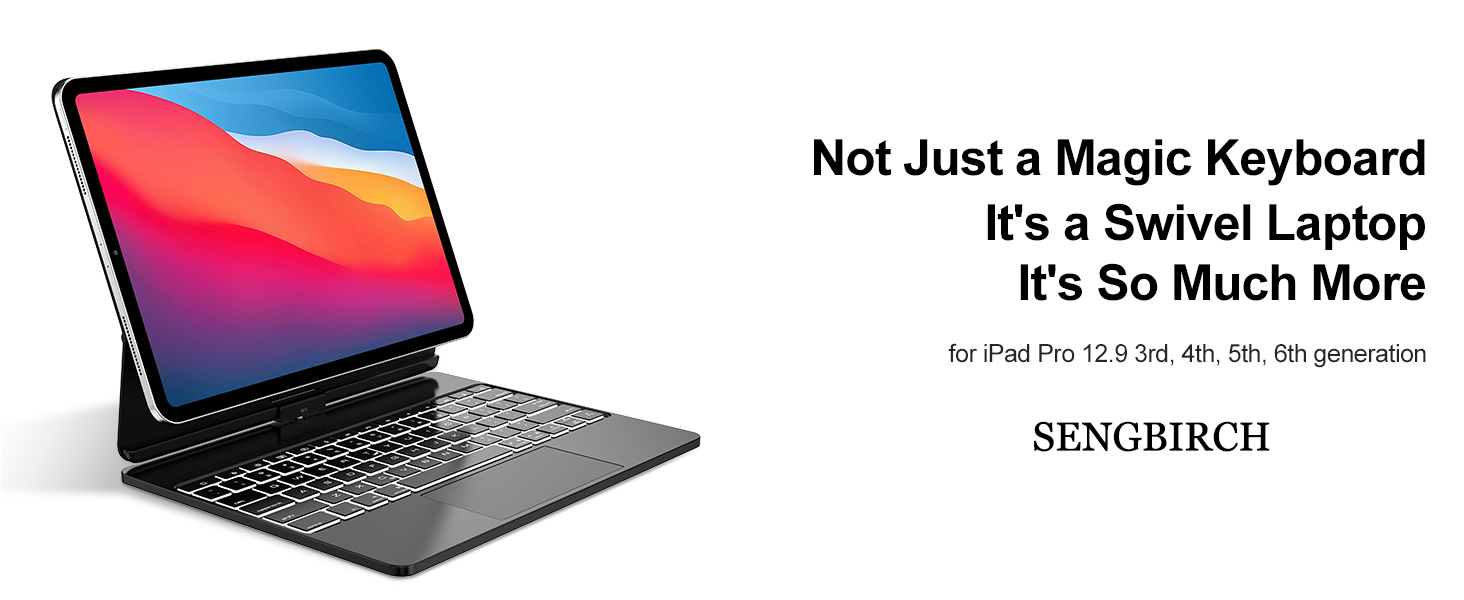 Magic Keyboard for iPad Pro 12.9, iPad Pro 12.9 Case with