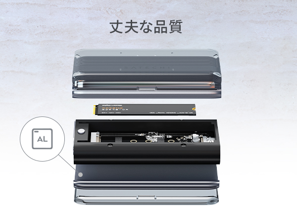 【極美品】Satechi NVME/SATA M.2用SSDエンクロージャー 71LgwlL+XaL._UF894,1000_QL80_.jpg