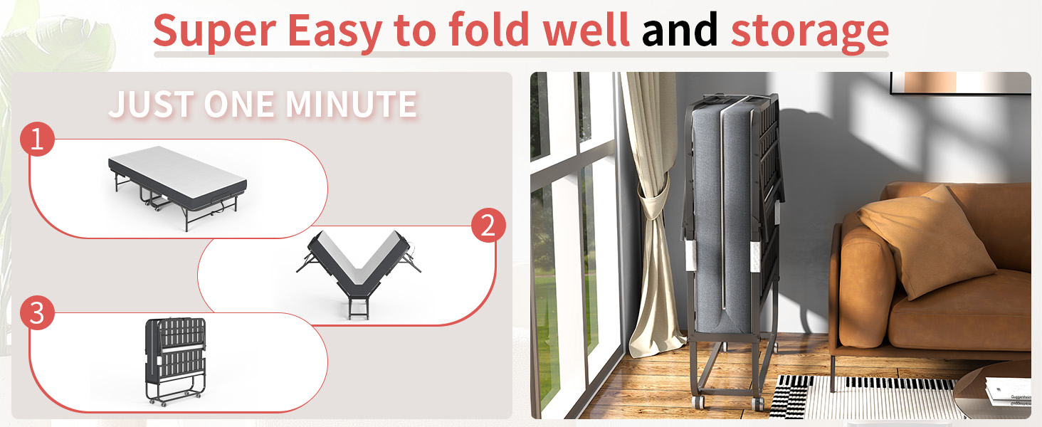 rollaway bed with mattress for adults