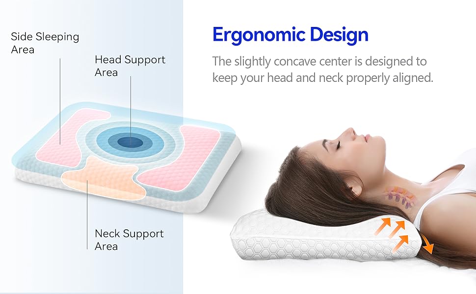 inight Memory Foam Pillow King Size, King Pillows for Sleeping, Bed