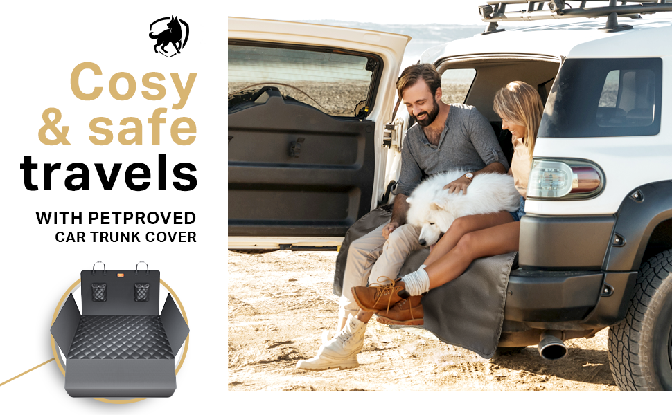 PETPROVED Car Boot Liner Protector for Dogs Nonslip Dog Car Boot