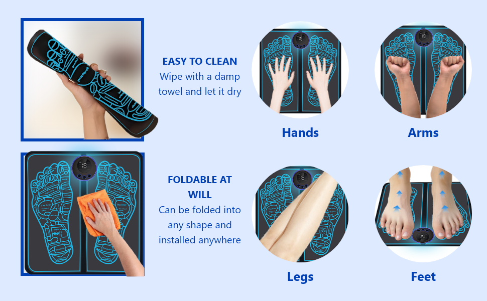 Using the foot stimulator