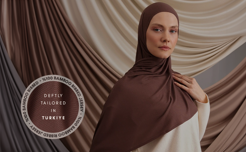 Instant Ribbed Jersey Hijab