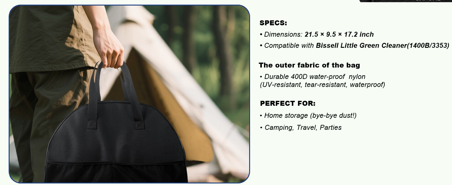 Bissell Little Green carpet cleaner carrier bag