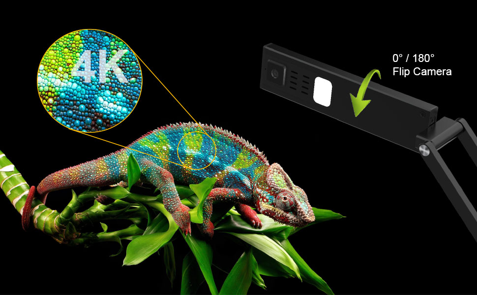 Document Camera 4K UHD 13MP, VIISAN P4U 3 in 1 USB