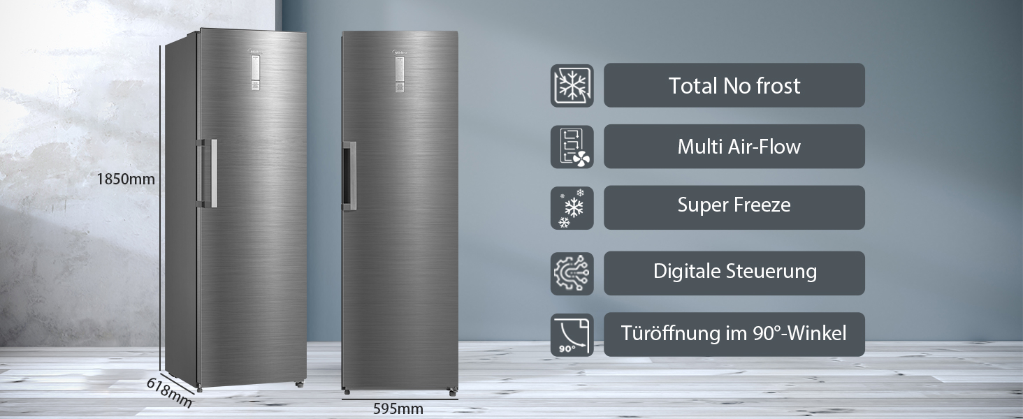 Midea Gefrierschrank Kühlschrank