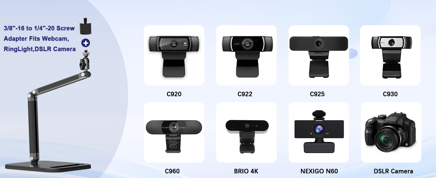 3/8"-16 to 1/4"-20 Screw Adapter