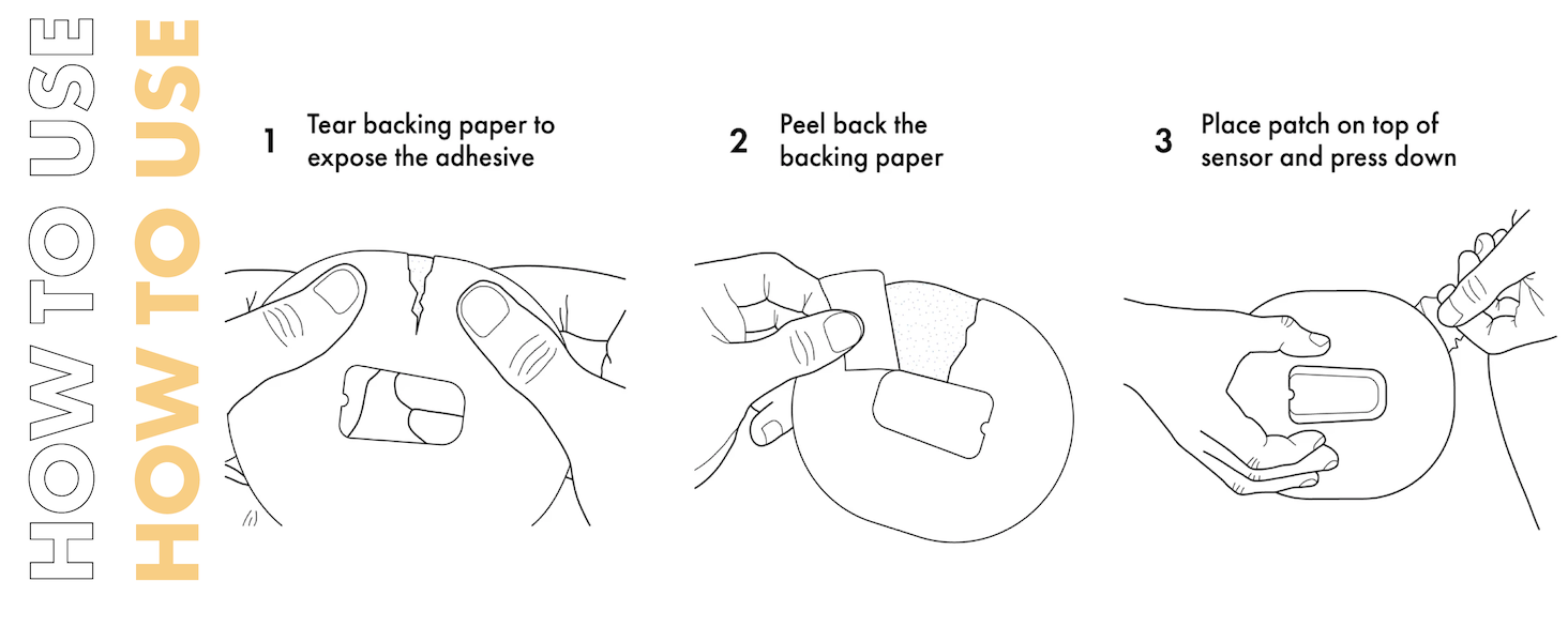 how to use cgm patch dexcom freestyle medtronic guardian cgm adhesive tape