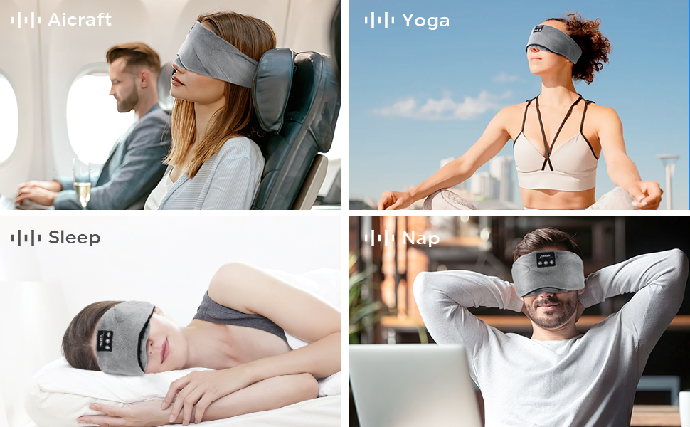 Sleep Mask With Bluetooth Headphones, Luckits Wireless Music Sleep