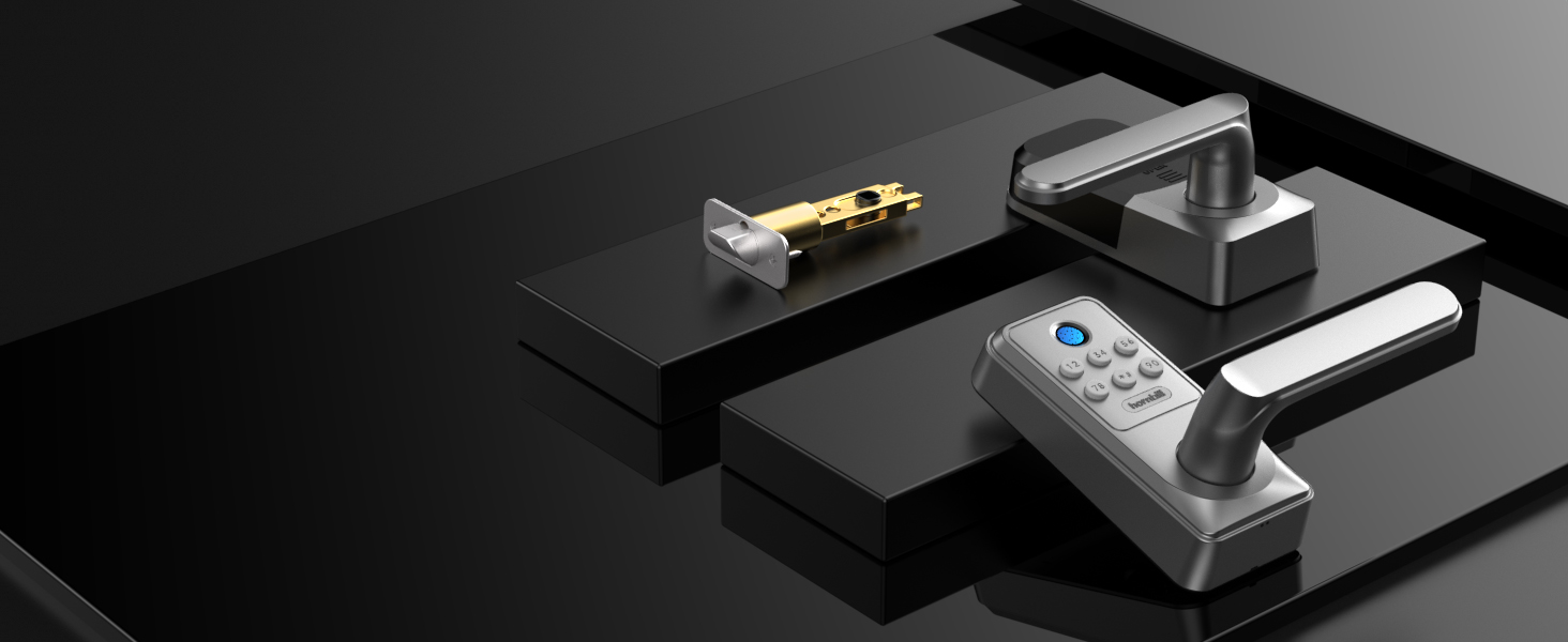 smart lock with handle