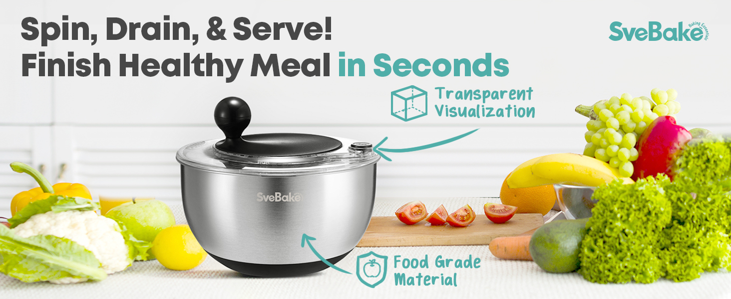 Salad Spinner Stainless Steel