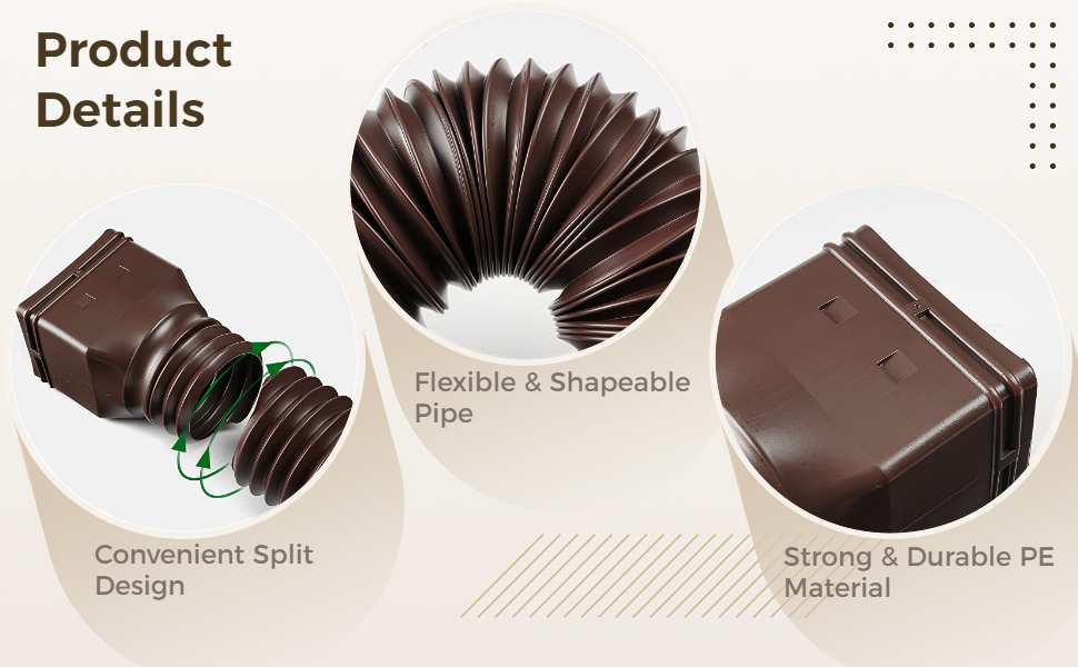 Homaisson Gutter Downspout Extensions, 2 Pack 2160