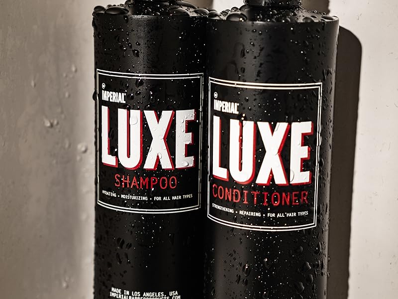 imperial barber products luxe line shampoo conditioner