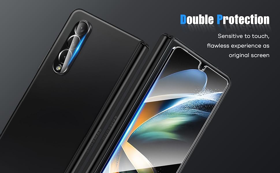 samsung fold 4 screen protector & camera lens protector  fold 4 screen protector sensitive to touch