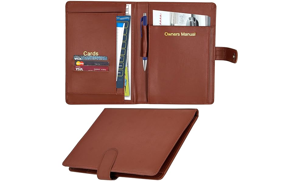 Storite Car Document Holder, Vehicle Document Storage Wallet for