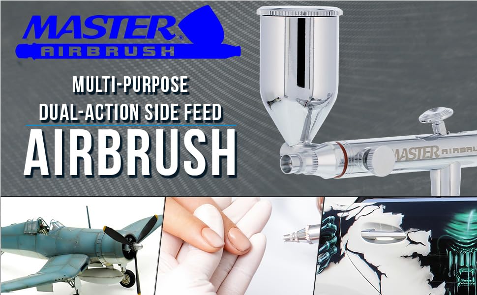 Amazon.com: Master Airbrush SB88 Pro Set Dual-Action Side