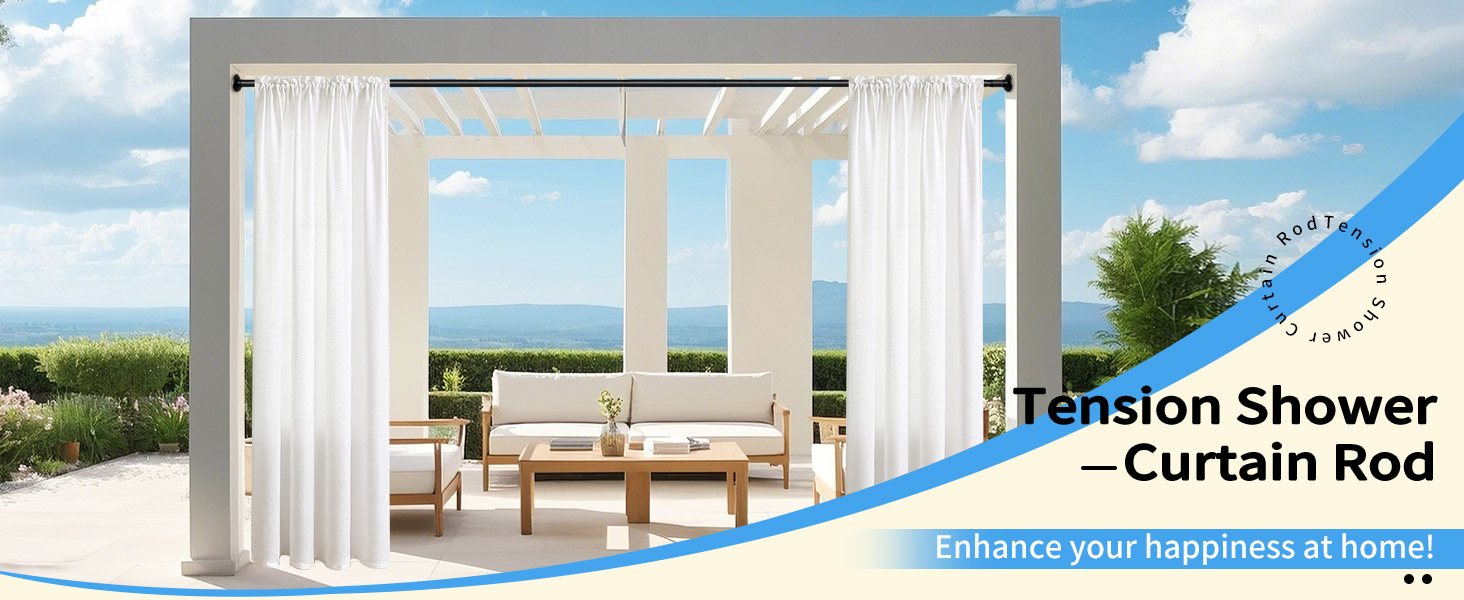 tension curtain rod