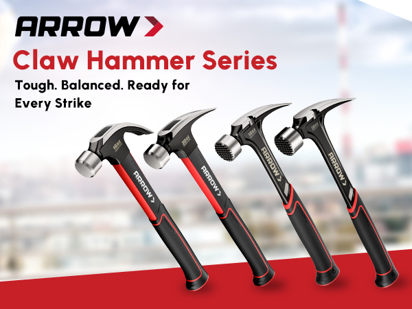 ARROW 20 oz Straight Claw Hammer with Magnetic Nail Holder