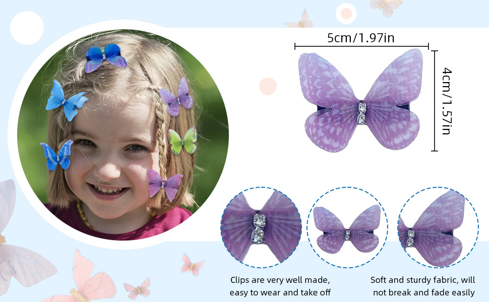 Butterfly Hair Clips