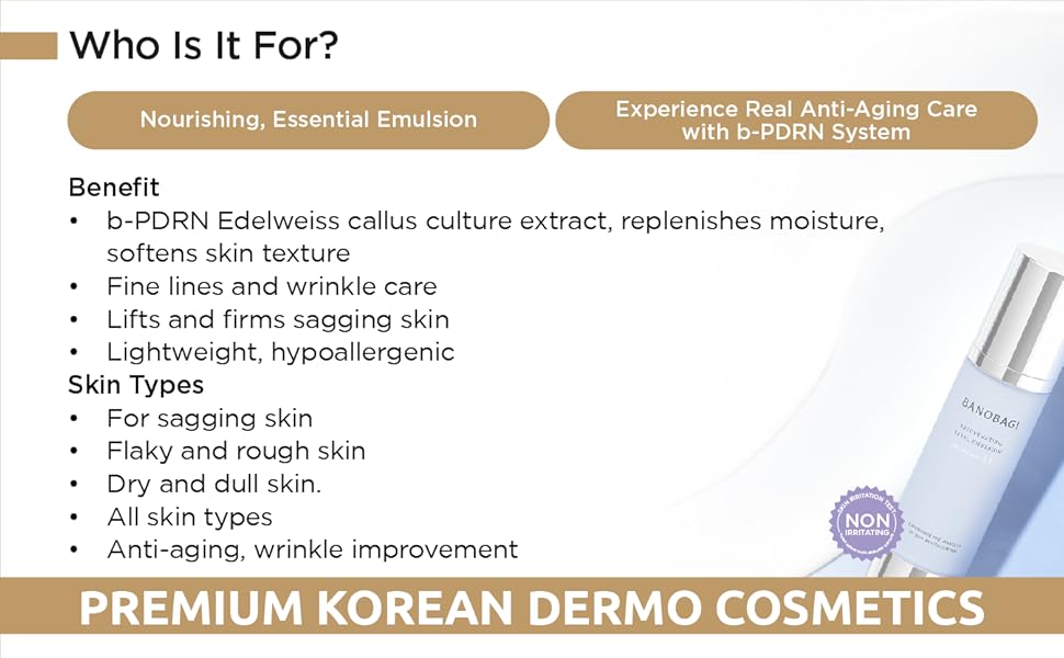 BANOBAGI Rejuvenating Vital Anti Aging Emulsion Wrinkles FineLines