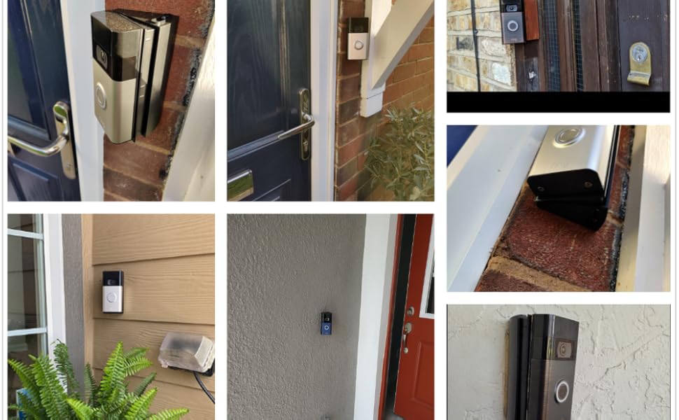Adjustable Angle Mount Compatible with Ring Video Doorbell 2/3/4 Ring