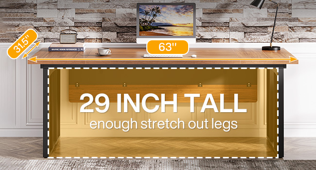 executive desk with drawers